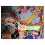 Vintage toys, train set and Leap Fr...