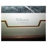 "Reflections" framed and double mat...