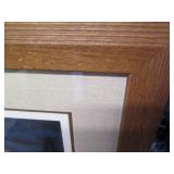 "Reflections" framed and double mat...