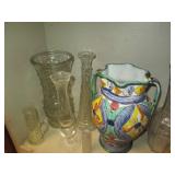 Vintage decanters, vases and musc h...