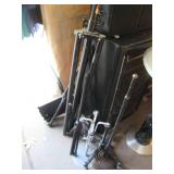 Lot of adjustable music/light stand...