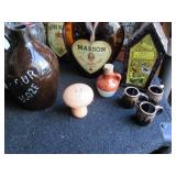 Vintage fragile decanters, drinking...