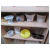 Variety of fragile vintage ceramic ...