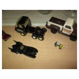 Vintage Tonka trucks and dune buggy...