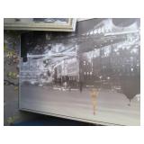 Huge 55x40in framed City Scape wall...