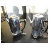 Pair of electric coffee percolation...