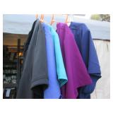 5 Sets of scrubs in various colors ...