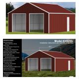 Garage Steel Barn Shed 45FT(L)x25FT(W)x 14FT(H)  K4525G