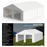 Double Garage Steel Barn Shed 45FT(L)x25FT(W)x 14FT(H)  K4525