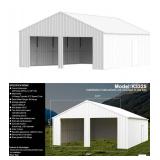 Double Garage Steel Barn 25FT(W)x 33FT(L)x 14FT(H)  K3325