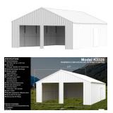 Double Garage Steel Barn 25FT(W)x 33FT(L)x 14FT(H)  K3325