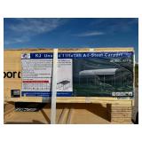 UNUSED 2025 STELL CARPORT 11FT(W)x20FT(L)x9FT(H) height: 110" Side-wall height:94" K1119