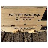 Double Garage Steel Barn Shed 45FT(L)x25FT(W)x 14FT(H)  K4525