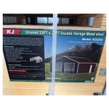 Double Garage Metal shed 23FT(W)x22(L)x13(H) K2223G