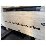 Double Garage Metal shed 23FT(W)x22(L)x13(H) K2223G