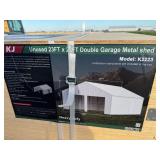 Double Garage Metal shed 23FT(W)x22(L)x13(H)     K2223