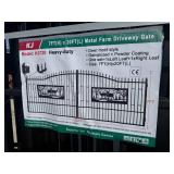 7FT by 20FT Metal Farm Driveway Gate Galvanized + Powder Coating (One Set) K0720