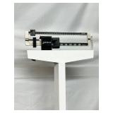 MediChoice Dental Clinic Stool Chair and Detecto Mechanical Weighing Scale - Stool Has Cracks On Seat! Scale Works Fine!