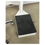 MediChoice Dental Clinic Stool Chair and Detecto Mechanical Weighing Scale - Stool Has Cracks On Seat! Scale Works Fine!
