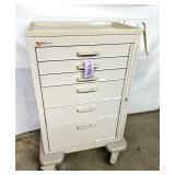 WOW MSRP $5000 Metro Basix Plus 6-Drawer Compact Medication Cart - Drawers Can Be Locked With Side Panel! Excellent Condition!