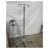 Rubbermaid Trash Bins, Elderly Assist Walkers, and I.V. Pole - Great Condition!