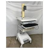 WOW MSRP $4000 Ergotron SV32-91211 StyleView PHD LCD Cart with 1 Drawer Industrial Grade Mobile Laptop Or Stand Up/Sit Computer Workstation Height Adjustable Platform Medical COW Cart Desk - Battery U