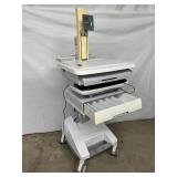 WOW MSRP $4000 Ergotron SV32-91211 StyleView PHD LCD Cart with 1 Drawer Industrial Grade Mobile Laptop Or Stand Up/Sit Computer Workstation Height Adjustable Platform Medical COW Cart Desk - Battery U