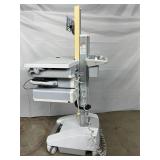 WOW MSRP $4000 Ergotron SV32-91211 StyleView PHD LCD Cart with 1 Drawer Industrial Grade Mobile Laptop Or Stand Up/Sit Computer Workstation Height Adjustable Platform Medical COW Cart Desk - Battery U