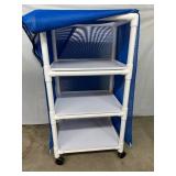 MSRP $600 IPU Standard Line Multi-Purpose Carts - Lightweight, Ergonomic Push-Pull Handles, Easily Removable Cover 50.5" H x 28" W x 20" D26" x 20" removable shelves - Great Condition!