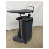 Sit-To-Stand Rolling Laptop Cart Standing Desk with Storage - Great Condition!