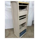 Herman Miller Milcare Multi-Drawer Storage Cabinet – Features Smooth Roll-Up Accordion Door – Durable, Clean Design Ideal for Medical, Lab, or Office Use – Trusted Quality & Functionality- G