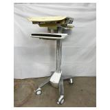 Ergotron SV41-41001 StyleView EMR Computer Desk Laptop Cart - Truly Ergonomic, Innovative Design, Easy-To Maneuver - Good Condition! Some Parts Yellowed Due To Fluorescent Lights!