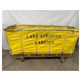Extra Large Bulk Laundry Hamper Basket Truck - Reinforced Frame, Spacious Storage, Increases Your Productivity - Good Condition!