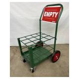 Anthony 6124 Cylinder Cart with Solid Rubber Wheels and Handle - Better Controls, Ease of Maneuverability, Heavy-Duty Frame - Great Condition!