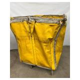 Bulk Laundry Hamper Basket Truck - Reinforced Frame, Spacious Storage, Increases Your Productivity - Wear & Tear But Works Good!