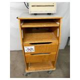 Computer Standing Desk with 2-Drawer Supply Storage - Keyboard Tray, Good Space for Monitor, Ergonomic - Great Condition!