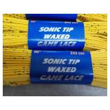 5 Sonic Tip Waxed 96" Skate Laces...