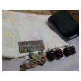 Quilt for repurposing, Fish Sign, C...