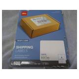 600 Office Depot White  3 1/3 x 4" ...