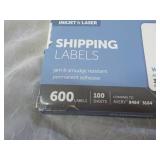 600 Office Depot White  3 1/3 x 4" ...