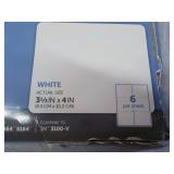 600 Office Depot White  3 1/3 x 4" ...