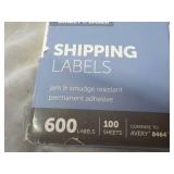 600 Office Depot White  3 1/3 x 4" ...
