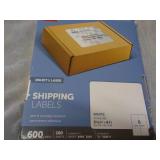 600 Office Depot White  3 1/3 x 4" ...