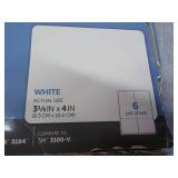 600 Office Depot White  3 1/3 x 4" ...