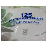 Dixie 125 Paper Plates 8 1/2" Diame...