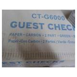 Case of 2500 Guest Checks...