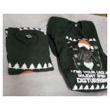 2 Holiday Sweatshirts size Large...