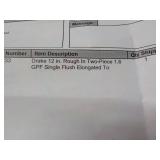 Home Depot Drake 12" Bottom of 2 pc...