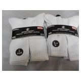 12 pair Wear Proof White Athletic S...