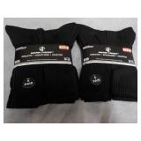 12 pair Wear Proof Black Athletic S...